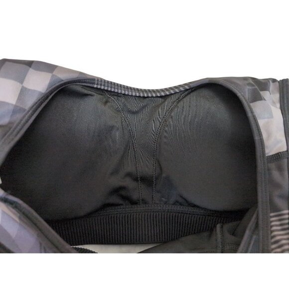 Peloton Adidas Sports Bra Womens M Black Gray Digi Motion‎ Heat Racerback Padded - Picture 4 of 7